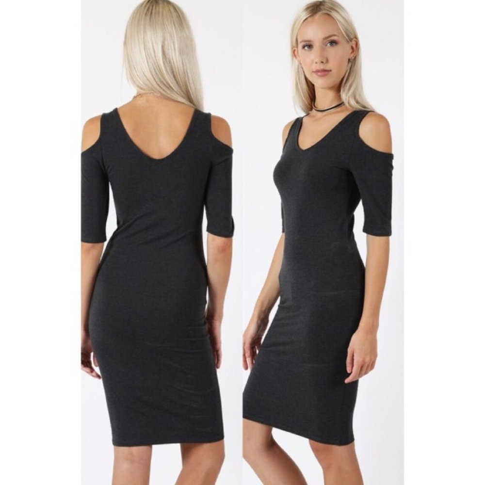 🏷Cut out shoulder body con dress